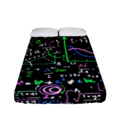 Math Linear Mathematics Education Circle Background Fitted Sheet (full/ Double Size)