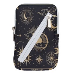Asian-set With Clouds Moon-sun Stars Vector Collection Oriental Chinese Japanese Korean Style Belt Pouch Bag (small)