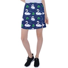 Swan Pattern Elegant Design Tennis Skirt