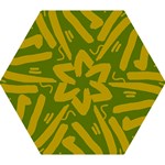 Tribal Gold and Green  Mini Folding Umbrella