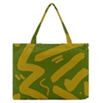 Tribal Gold and Green Zipper Medium Tote Bag