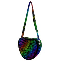 Pride Glass  Heart Shoulder Bag by MRNStudios