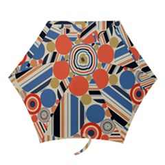Geometric Abstract Pattern Colorful Flat Circles Decoration Mini Folding Umbrellas