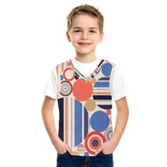 Geometric Abstract Pattern Colorful Flat Circles Decoration Kids  Basketball Tank Top by Bangk1t