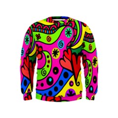 Seamless Doodle Kids  Sweatshirt