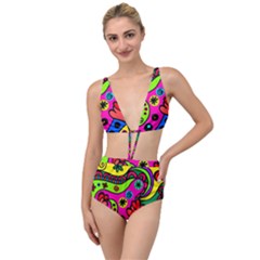 Seamless Doodle Tied Up Two Piece Swimsuit