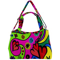 Seamless Doodle Double Compartment Shoulder Bag