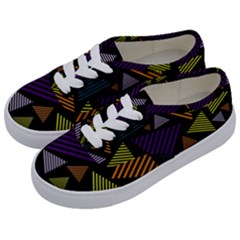 Abstract Pattern Design Various Striped Triangles Decoration Kids  Classic Low Top Sneakers by Bangk1t