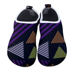 Abstract Pattern Design Various Striped Triangles Decoration Women s Sock-style Water Shoes by Bangk1t