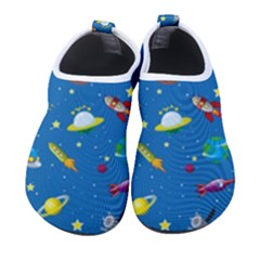 Space Rocket Solar System Pattern Men s Sock-style Water Shoes