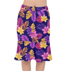 Tropical Pattern Short Mermaid Skirt by Bangk1t