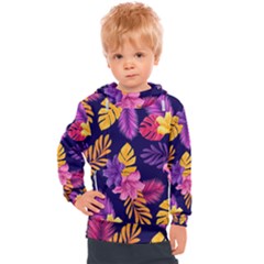 Tropical Pattern Kids  Hooded Pullover