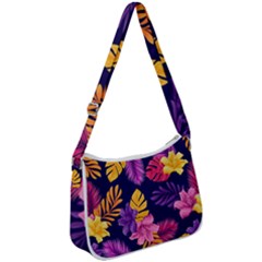 Tropical Pattern Zip Up Shoulder Bag by Bangk1t