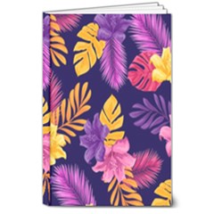 Tropical Pattern 8  X 10  Hardcover Notebook