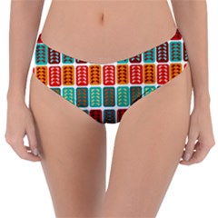 Bricks Abstract Seamless Pattern Reversible Classic Bikini Bottoms