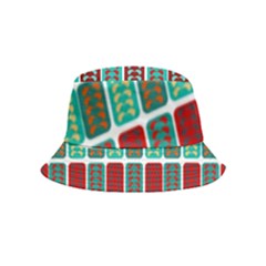 Bricks Abstract Seamless Pattern Inside Out Bucket Hat (kids)