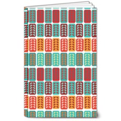 Bricks Abstract Seamless Pattern 8  X 10  Softcover Notebook