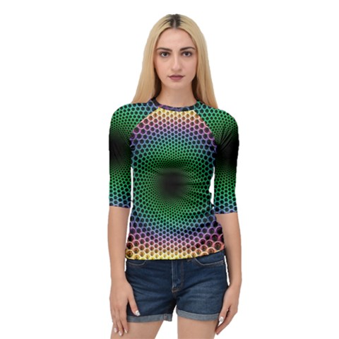 Abstract Patterns Quarter Sleeve Raglan Tee by Bangk1t