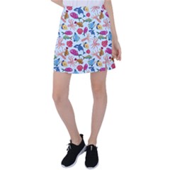 Sea Creature Themed Artwork Underwater Background Pictures Tennis Skirt by Bangk1t