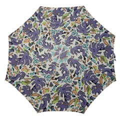 Purple Orange Green Blue Cartoon Straight Umbrellas