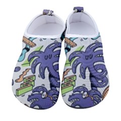 Purple Orange Green Blue Cartoon Men s Sock-style Water Shoes