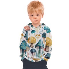 Mushroom Forest Fantasy Flower Nature Kids  Overhead Hoodie