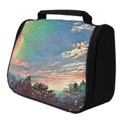 Abstract Art Psychedelic Arts Experimental Full Print Travel Pouch (small)