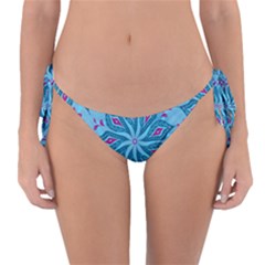 Flower Template Mandala Nature Blue Sketch Drawing Reversible Bikini Bottoms by Bangk1t