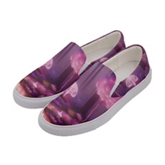 Trees Forest Landscape Nature Neon Women s Canvas Slip Ons