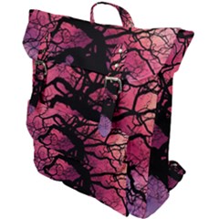 Trees Silhouette Sky Clouds Sunset Buckle Up Backpack by Bangk1t