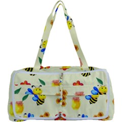 Seamless Background Honey Bee Wallpaper Texture Multi Function Bag