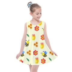 Seamless Background Honey Bee Wallpaper Texture Kids  Summer Dress