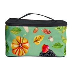 Autumn Seamless Background Leaves Wallpaper Texture Cosmetic Storage Case