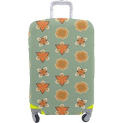 Floral Pattern Luggage Cover (large) by Amaryn4rt
