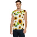 Sunflower Flower Seamless Men s Raglan Cap Sleeve Tee View1