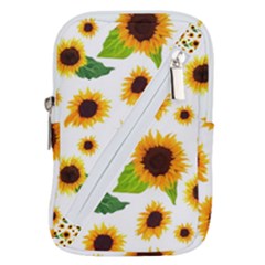 Sunflower Flower Seamless Belt Pouch Bag (large) by Amaryn4rt