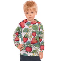 Strawberry Fruit Kids  Hooded Pullover by Amaryn4rt