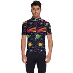 Seamless Pattern Space Men s Short Sleeve Cycling Jersey by Amaryn4rt