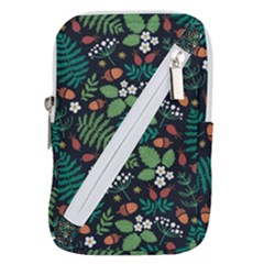 Pattern Forest Leaf Fruits Flowers Motif Belt Pouch Bag (small) by Amaryn4rt