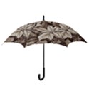 Plant Leaves Pattern Hook Handle Umbrellas (Small) View3