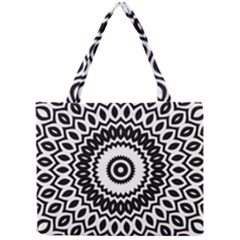 Circular Concentric Radial Symmetry Abstract Mini Tote Bag by pakminggu