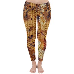 Bees Nature Animals Honeycomb Classic Winter Leggings by pakminggu