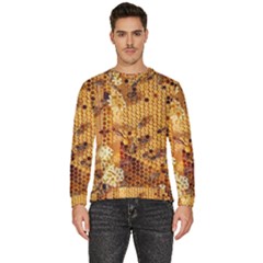 Bees Nature Animals Honeycomb Men s Fleece Sweatshirt by pakminggu