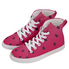 Watermelon Fruit Summer Red Fresh Food Healthy Women s Hi-top Skate Sneakers by pakminggu