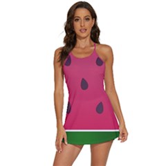 Watermelon Fruit Summer Red Fresh Food Healthy 2-in-1 Flare Activity Dress