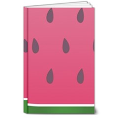 Watermelon Fruit Summer Red Fresh Food Healthy 8  X 10  Hardcover Notebook