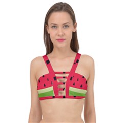 Watermelon Fruit Food Healthy Vitamins Nutrition Cage Up Bikini Top by pakminggu