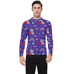 Texture Seamless Digital Scrapbooking Decorative Men s Long Sleeve Rash Guard by pakminggu