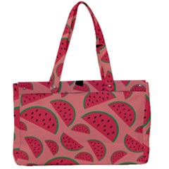 Watermelon Red Food Fruit Healthy Summer Fresh Canvas Work Bag by pakminggu