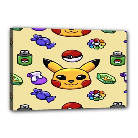Pikachu Canvas 18  X 12  (stretched)